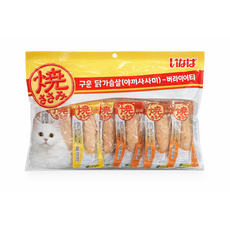 굿픽샵 이나바 챠오 구운 닭가슴살 버라이어티 30P 고양이간식 대용량 닭가슴살믹스+유럽수입사탕증정, 30개, 25g, 혼합맛