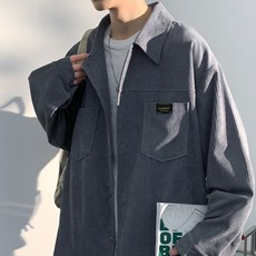 투니스 남성 코듀로이 루즈핏 긴소매 재킷