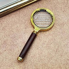 금테 돋보기 나무 S 고급 독서