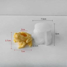 개구리 두꺼비 실리콘 양초 몰드 황금 석고 비누 동물 공예 수지 주조 금형 홈 장식, 4. J-1162