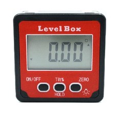 LEVEL BOX 電子角度儀 迷你角度盒 水平儀 角度器 電子角度規 傾角盒 附電池, 1個