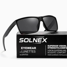 솔렉스 초경량 편광 스포츠 선글라스, 무광블랙/블랙, 1개