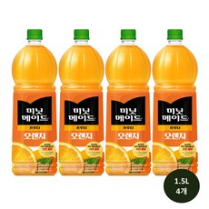 미닛메이드 오렌지주스 1.5L 4개