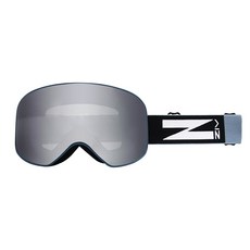 速度公園ZIV滑雪護目鏡 雪鏡 S3/S4/S5/S6 抗UV防刮防霧 廣闊視野 可調彈性頭帶 可戴近視眼鏡 風鏡, 1個, S6-霧藍框+白水銀色鏡片