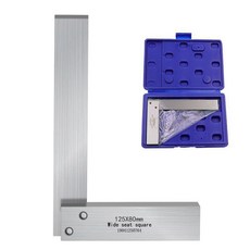 碳鋼直角尺 90度 L型角尺 木工測量工具 80*50mm, 1個, 碳鋼直角尺125*80mm
