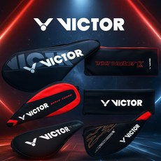 빅터 배드민턴가방 라켓 풀 커버 케이스 크로스 백팩 가벼운 미니 헤드 보관 수납, 3. 빅터 기본형, 1개