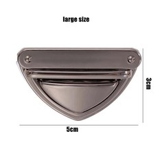 가방 잠금장치 삼각형 트위스트 핸드백 지갑 하드웨어 선물, 1개, 6. L gun color-1pcs