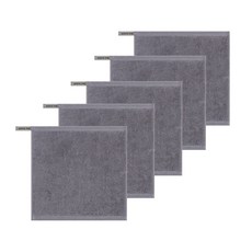 송월타월 30수 비비드 고리 손수건30, 5개, 그레이