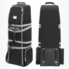 DRIVE UP 골프 여행 가방 튼튼한 900D 옥스포드 패브릭 가방 케이스 항공용 표준 클럽용 패딩 보호 기능이 있는 풀 커버 찢어짐 방지 및 부드러운 롤링, DRIVE UP 골프 여행 가방, 튼튼한 900D 옥스