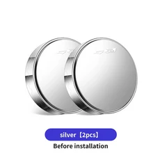 호환 차량 사각지대 보조 백미러 넓은 360 ° 라운드 미러 기아 gt gtline Xline ceed Forte RIO Stinger, 01 silver-2PCS, 01 China Mainland