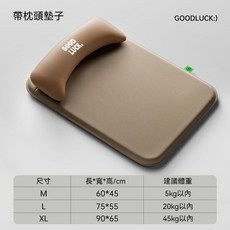 皮革寵物床 帶枕頭墊子 四季通用狗床 防水寵物墊, 淺棕色,[M]60*45cm 建議5kg以內, 1個
