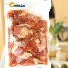 브라질산 정육 냉동 염지닭 절단육 순살 닭다리살 3kg (1kg x 3팩), 절단함(가로3cm x 세로3cm), 핫염지, 3개