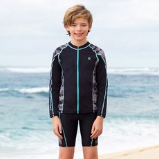 에어워크서프 남아동래쉬가드 2PC+수모 YAWe1848 래쉬가드비치수영복