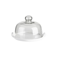 티도요 도자기받침 케익돔 소, 1개