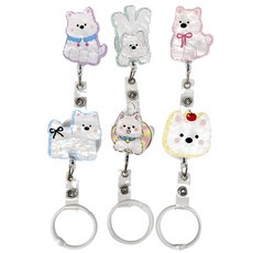 MDC 우리집강아지 릴홀더 / 간호사릴홀더 사원증 테이프걸이, 1개, 튜브강아지