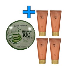 럭셔리 프리미엄 알로에베라 100 수딩젤 300ml+수려한 본 클렌징 폼 100mlX4개
