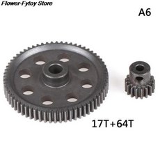 RC카 부품 11184 메탈 Diff 메인 기어 64T 11181 모터 피니언 21T 트럭 110 HSP BRONTOSAURUS Himoto Amax Redcat 94111 초과, 6) A6, 1개