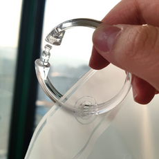 샤워커튼링 12P 투명 부스 목욕링, 12개