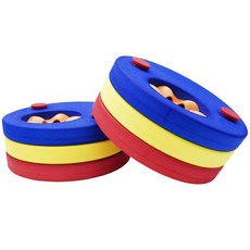 兒童遊泳手臂圈 嬰幼兒泡沫手臂環 小學生寶寶免充氣漂浮袖 1 精品, 一代紅黃藍6片, 1個