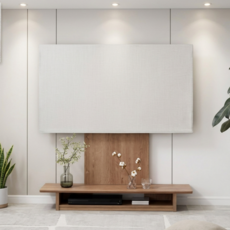 올라잇 모던 밴딩 티비커버, 1개, 화이트