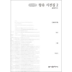 왕유 시전집 2(큰글씨책):교유시(1), 지식을만드는지식, 왕유 저/박삼수 역