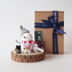 【原生態NatureWorld】經典聖誕擴香組合DIY材料包 教學影片, 1個, Ｂ雪人家族