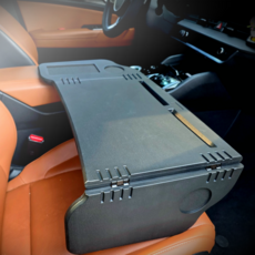 인더비클 차량테이블 2단 접이식 차량용테이블 폴딩 식탁 책상, 차량접이식탁(제품만), 1개