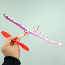 글라이더 고무동력기 초급용 과학교육용품, 1개