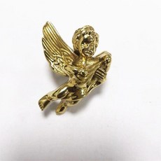 台灣出貨 金色家具把手門把手實心黃銅魚貝殼形狀把手用於櫥櫃廚房櫥櫃抽屜拉手, -eros Left14, 1個