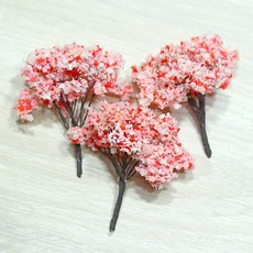 미니어처 나무 시리즈 벚꽃나무 3개, 1세트