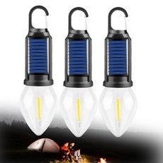 태양광 충전 후크 캠핑등 태양광 텐트등 USB 충전 LED 캠핑 랜턴 후크 부착 캠핑/비상시 방수, Color c, 3pcs