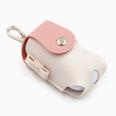 i-style 高爾夫球包 磁扣設計 可插TEE 懸掛式球袋, 粉白色+扣環, 1個