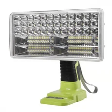 무선 LED 도구 조명 RYOBI 18V 리튬 니켈 + 배터리 야외 손전등 스포트라이트 램프 3 인치 5 8/9, 02 9 inch 40W