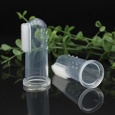 강아지 손가락칫솔 케이스포함 스케일링 치석제거 고양이칫솔, 손가락실리콘칫솔01379GA, 1개