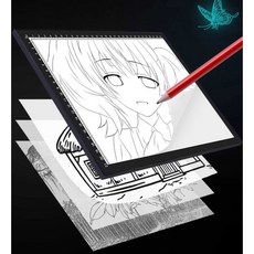 led 라이트박스 a2 라이트보드 드로잉패드 웹툰그리기 드로잉 밝기조절 라이트, 1개