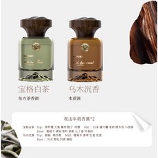KATHWI 觀山車載香薰 汽車香氛擺件, 1個, 寶格白茶*1+烏木沈香*1