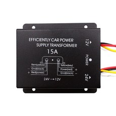 24V 12V 자동차 전력 변환기 10A 30A 액세서리 스텝 다운 모듈 어댑터 효율적으로 전원, 15A, 24V용