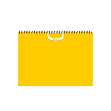 흥국산업 칼라 무지 스케치북 종합장 1권 4가지 색상, 무지스케치북 노랑