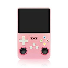 R36S 휴대용 게임기 안드로이드 PS1 레트로 게임 콘솔 미니 오락기 오락용, 핑크128G
