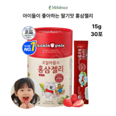 아이가 잘먹는 딸기맛 고농축 홍삼젤리 쓴맛없는 저온진공 홍삼농축액 6년근 홍삼사용, 1개, 30회분