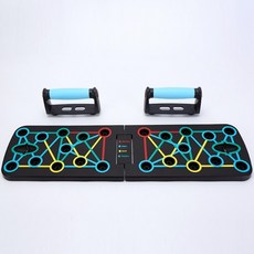접이식 팔굽혀펴기 보드 홈 트레이닝, 블랙, 푸쉬업 보드