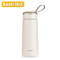 Sostrikit 스텐 커피 텀블러, 370ml, 흰색, 4개