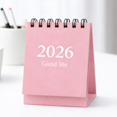TOBIEN 2026년 미니 달력 목표 습관 수험생 직장인용, 핑크, 1개