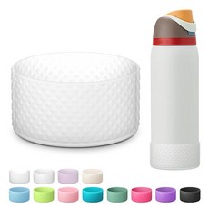 ECLATIS BeON 온Sky 스카이 Owala 물병용 실리콘 부츠 1.2L40온스 Fr2E(넓음)Sip/Twist/Flip 스테인리스 스틸 물병 액세서리용 미끄럼 방지, 40온스, 투명