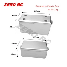 Rc 1/10 스케일 트럭 액세서리 록 크롤러 장식 부품 합금 히치 토우 훅 소화기 삽 연료 탱크 체인, 29 Decorative Box