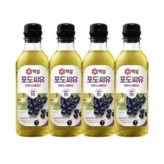 하프클럽/CJ제일제당백설 포도씨유 500ml x4개, 4개