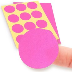 원형 컬러 스티커 30mm 핑크 10매 표시 도트스티커ehw4+6MMg