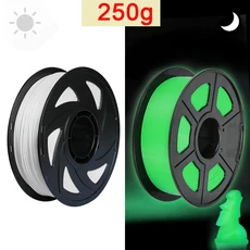 1.75mm 3D PLA 필라멘트 프린터 재료 어둠 속빛나는 흰색빨간색 녹색 무지개, 01 green 250g, 01  Mainland