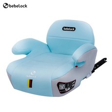 Bebelock 자동차 어린이 카시트 부스터 매트 3-12 세 isofix 휴대용 간단한 베이비 시트 쿠션, Moonlight Blue-ISOFIX+ 등받이 모델