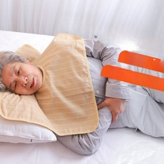 모모다올 노인 간병 턱받이 침받이 어르신 식사 앞치마 성인용 돌봄 성인용, 모모다올 베이지 색상